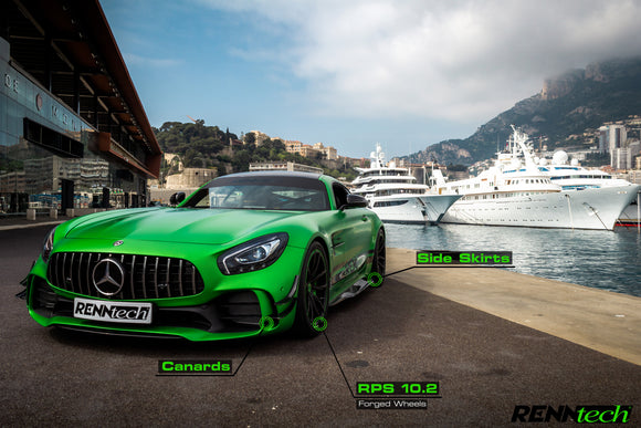 RENNtech | C190 | AMG GT R | Front Canards | Carbon Fiber