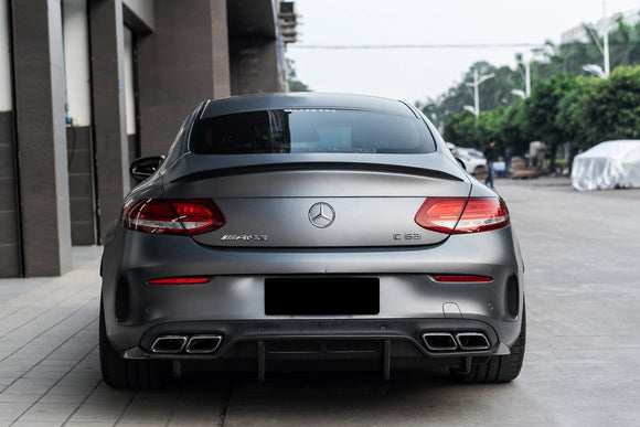 2015-2018 W205 C63/S AMG Coupe PS Style Rear Diffuser