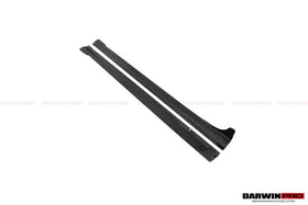 2012-2014 Mercedes Benz W204 C Class Coupe DP Style Carbon Fiber Side Skirts
