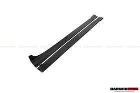 2012-2014 Mercedes Benz W204 C Class Coupe DP Style Carbon Fiber Side Skirts - 0