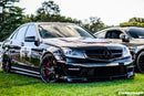 2008-2014 Mercedes Benz W204 C63 AMG RZ Style Carbon Fiber Side Skirts-5