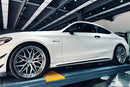 2015-2021 Mercedes Benz W205 C63/S AMG Coupe Carbon Fiber Side Skirts Extension-3