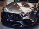 TAKD Carbon Fiber Front Lip Splitter for Mercedes Benz A45 Hatchback W177 2019-ON-8