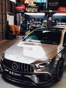 TAKD Carbon Fiber Front Lip Splitter for Mercedes Benz A45 Hatchback W177 2019-ON-9