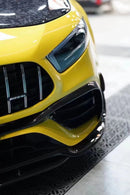 TAKD Carbon Fiber Front Bumper Surround 3 PCS for Benz A45 W177 2019-ON-1