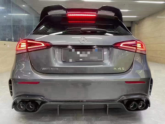 TAKD Carbon Fiber Roof Spoiler for Mercedes Benz A45 A35 A220 Hatchback W177 2019-ON