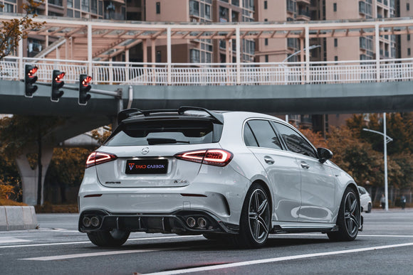 TAKD Carbon Fiber Roof Spoiler for Mercedes Benz A45 A35 A220 Hatchback W177 2019-ON