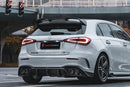 TAKD Carbon Fiber Rear Diffuser for Mercedes Benz A45 A35 A250 Hatchback W177 2019-ON-1