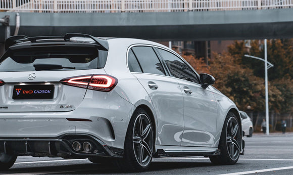 TAKD Carbon Fiber Side Skirts for Mercedes Benz A45 A35 A220 W177 2019-ON
