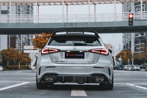 TAKD Carbon Fiber Rear Diffuser for Mercedes Benz A45 A35 A250 Hatchback W177 2019-ON