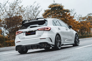 TAKD Carbon Fiber Side Skirts for Mercedes Benz A45 A35 A220 W177 2019-ON - 0