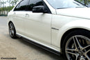 2008-2014 Mercedes Benz W204 C63 AMG Sedan VS Style Carbon Fiber Side Skirts-6