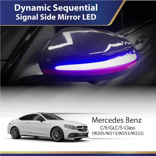 Dynamic Sequential Signal Side Mirror LED (Mercedes) C E GLC S Class (W205 W213 W253 W222) - 0