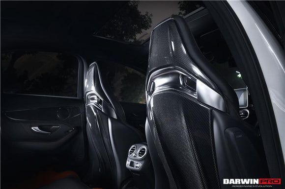 Mercedes Benz C63/S/CLA45 AMG Sedan Carbon Fiber Seat-back Cover