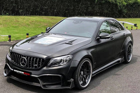 2019-2021W205 C63/S AMG Sedan IMP Style Partial Carbon Fiber Full Body Kit - 0