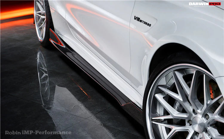2015-2021 Mercedes Benz C63 / C-Class Coupe IMP Style Carbon Fiber Side Skirts