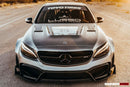 2015- 2018 W205 C63/S AMG Sedan IMP Style Partial Carbon Fiber Full Body Kit-2