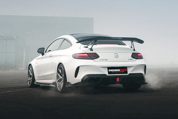 2015-2021 Mercedes Benz C-Class W205 Coupe IMP Style Carbon Fiber Trunk Spoiler